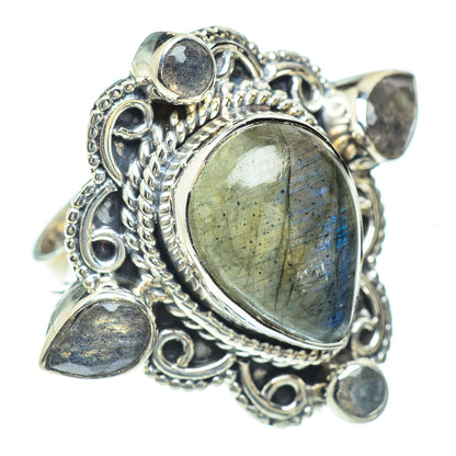 Labradorite Rings handcrafted by Ana Silver Co - RING56908