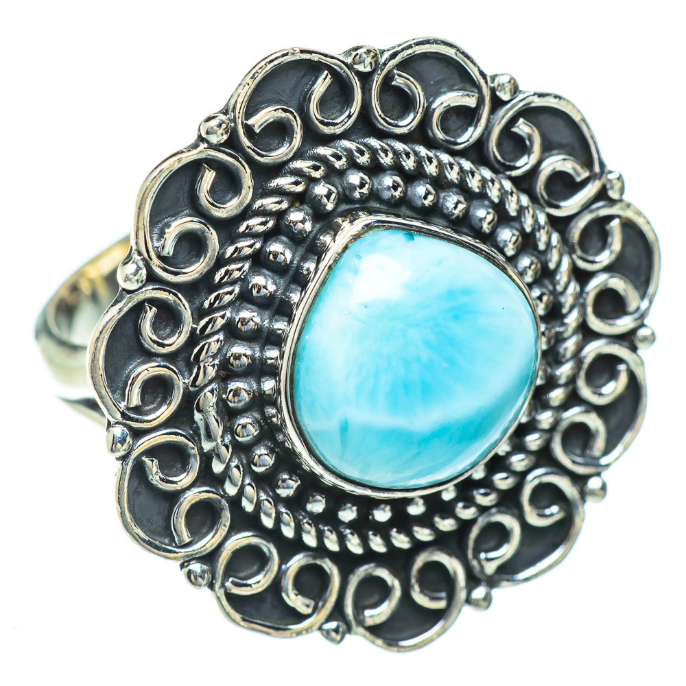 Larimar Rings handcrafted by Ana Silver Co - RING56909