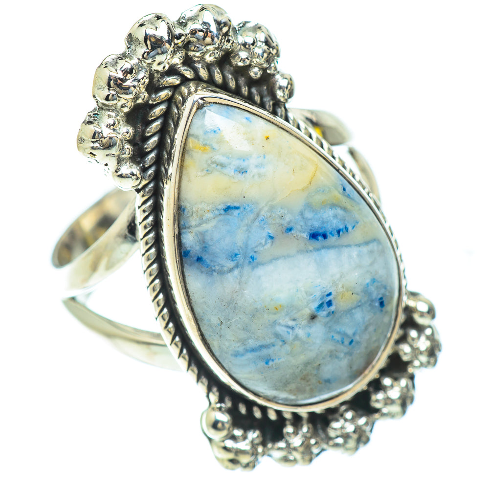 Blue Scheelite Rings handcrafted by Ana Silver Co - RING56919
