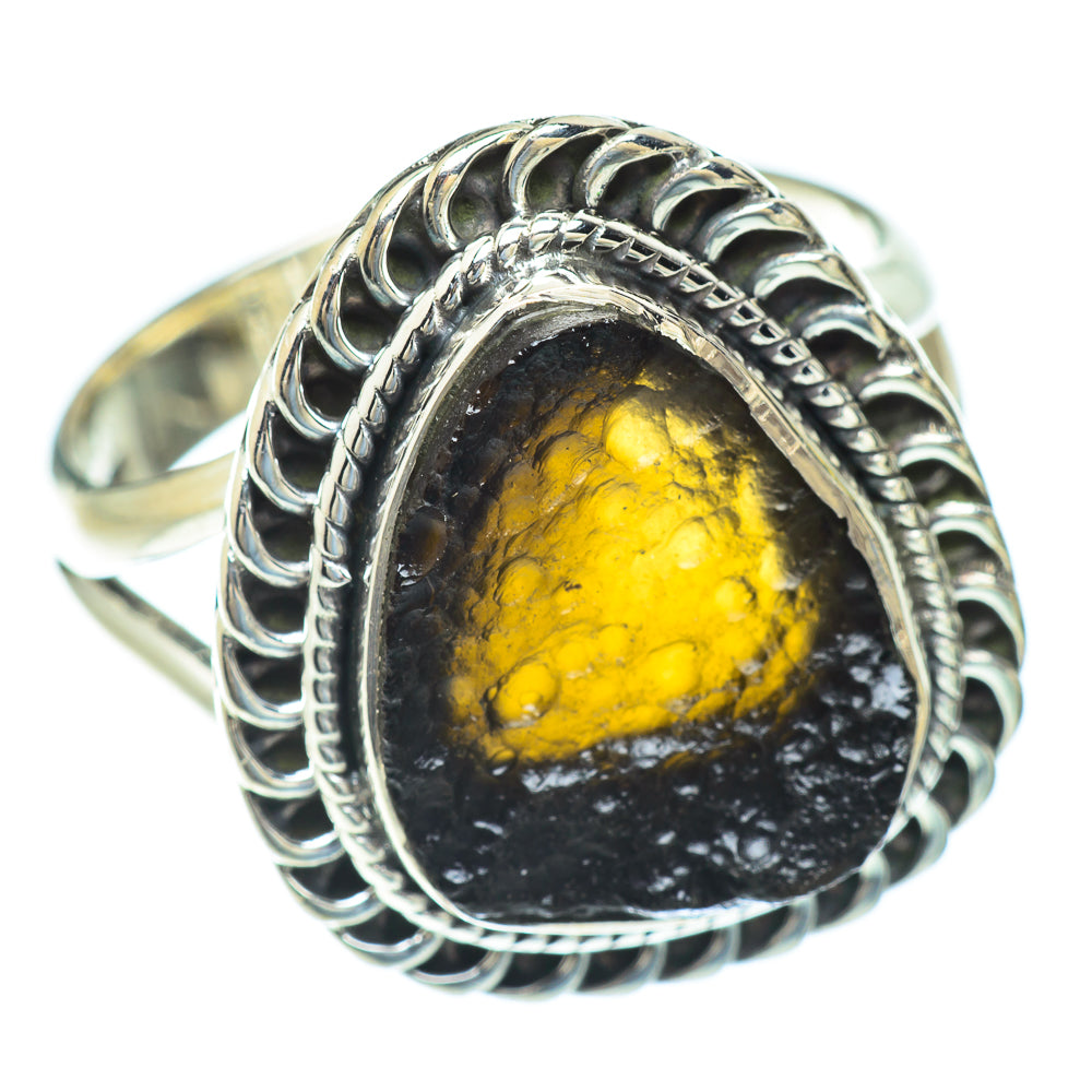 Tektite Rings handcrafted by Ana Silver Co - RING56928