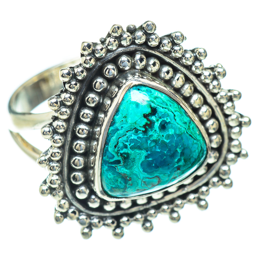 Chrysocolla Rings handcrafted by Ana Silver Co - RING56936