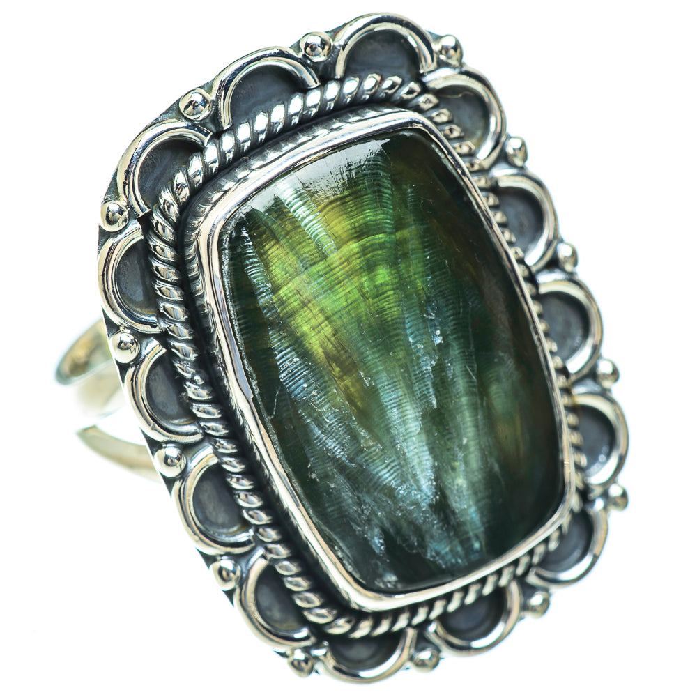 Seraphinite Rings handcrafted by Ana Silver Co - RING56950