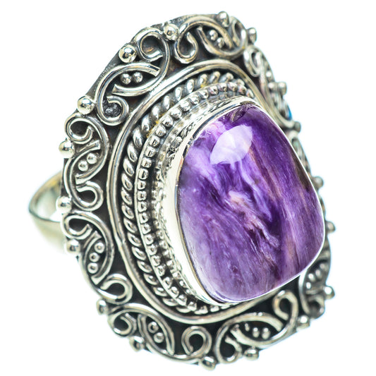Charoite Rings handcrafted by Ana Silver Co - RING56960