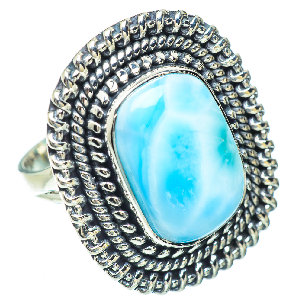 Larimar Rings handcrafted by Ana Silver Co - RING56973