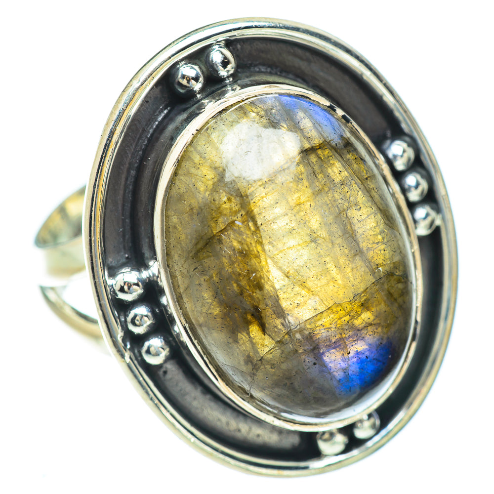 Labradorite Rings handcrafted by Ana Silver Co - RING57005