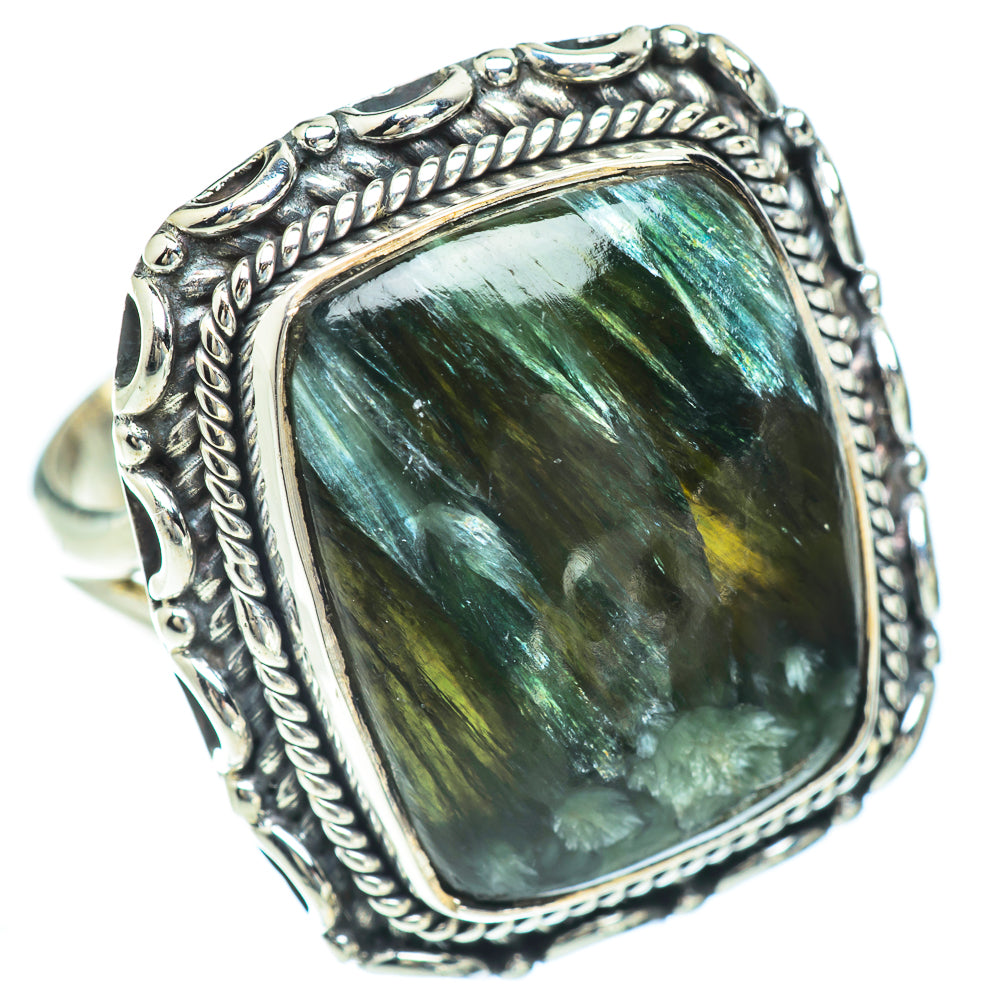 Seraphinite Rings handcrafted by Ana Silver Co - RING57009