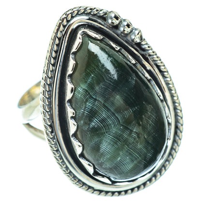 Seraphinite Rings handcrafted by Ana Silver Co - RING57011