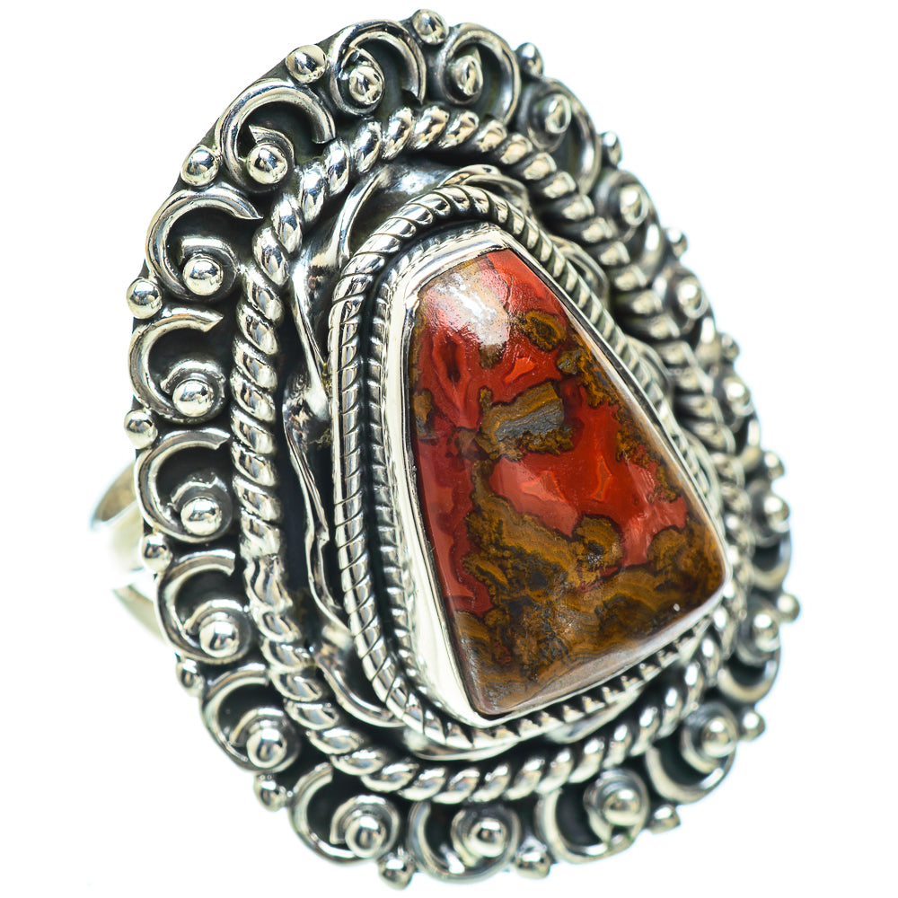 Red Jasper Rings handcrafted by Ana Silver Co - RING57014