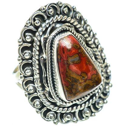 Red Jasper Rings handcrafted by Ana Silver Co - RING57014