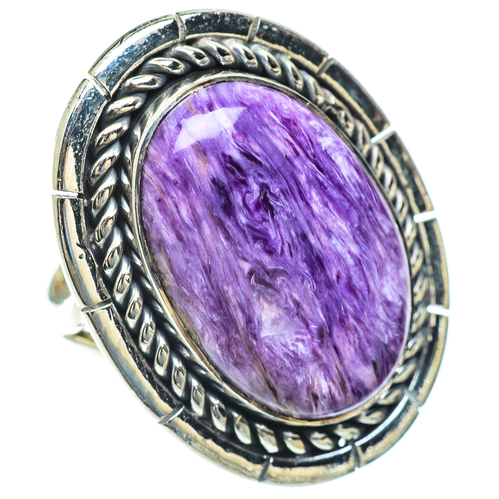 Charoite Rings handcrafted by Ana Silver Co - RING57022
