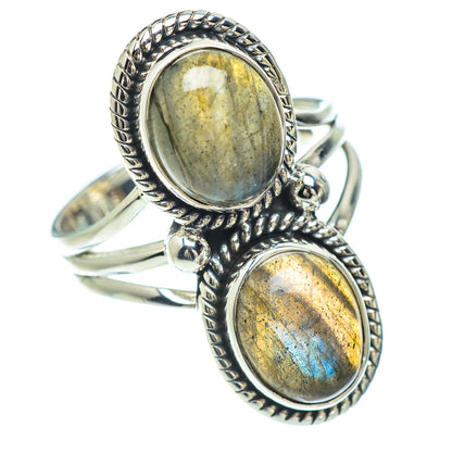 Labradorite Rings handcrafted by Ana Silver Co - RING57031