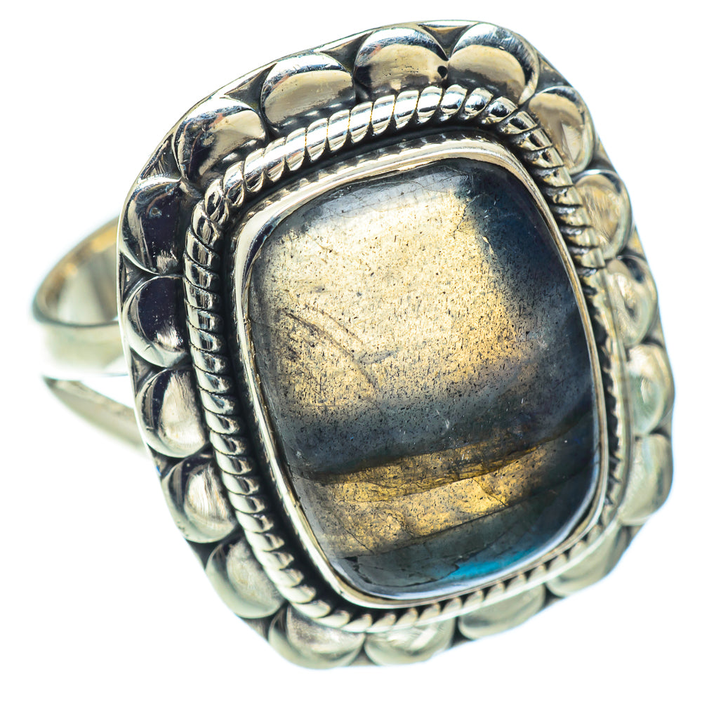 Labradorite Rings handcrafted by Ana Silver Co - RING57033