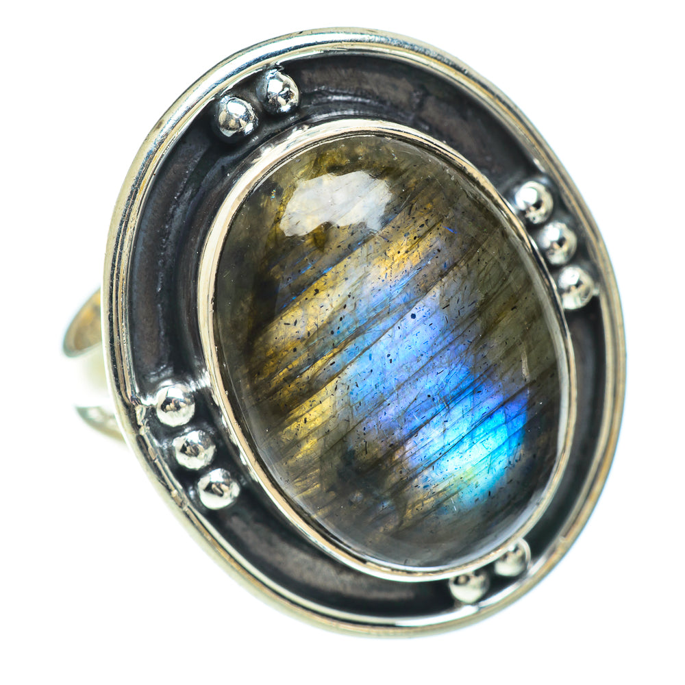 Labradorite Rings handcrafted by Ana Silver Co - RING57035