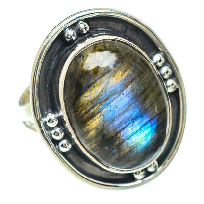 Labradorite Rings handcrafted by Ana Silver Co - RING57035