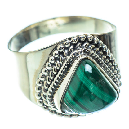 Malachite Rings handcrafted by Ana Silver Co - RING57037