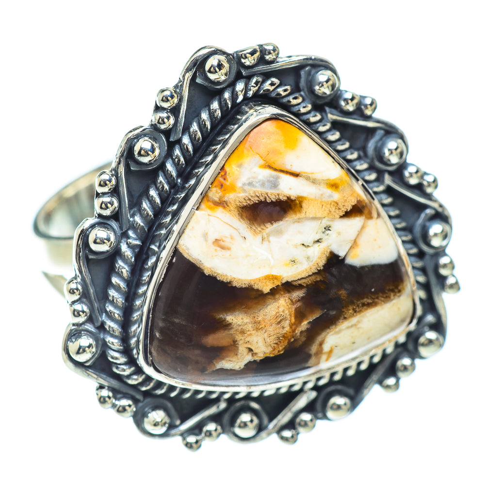 Peanut Wood Jasper Rings handcrafted by Ana Silver Co - RING57039