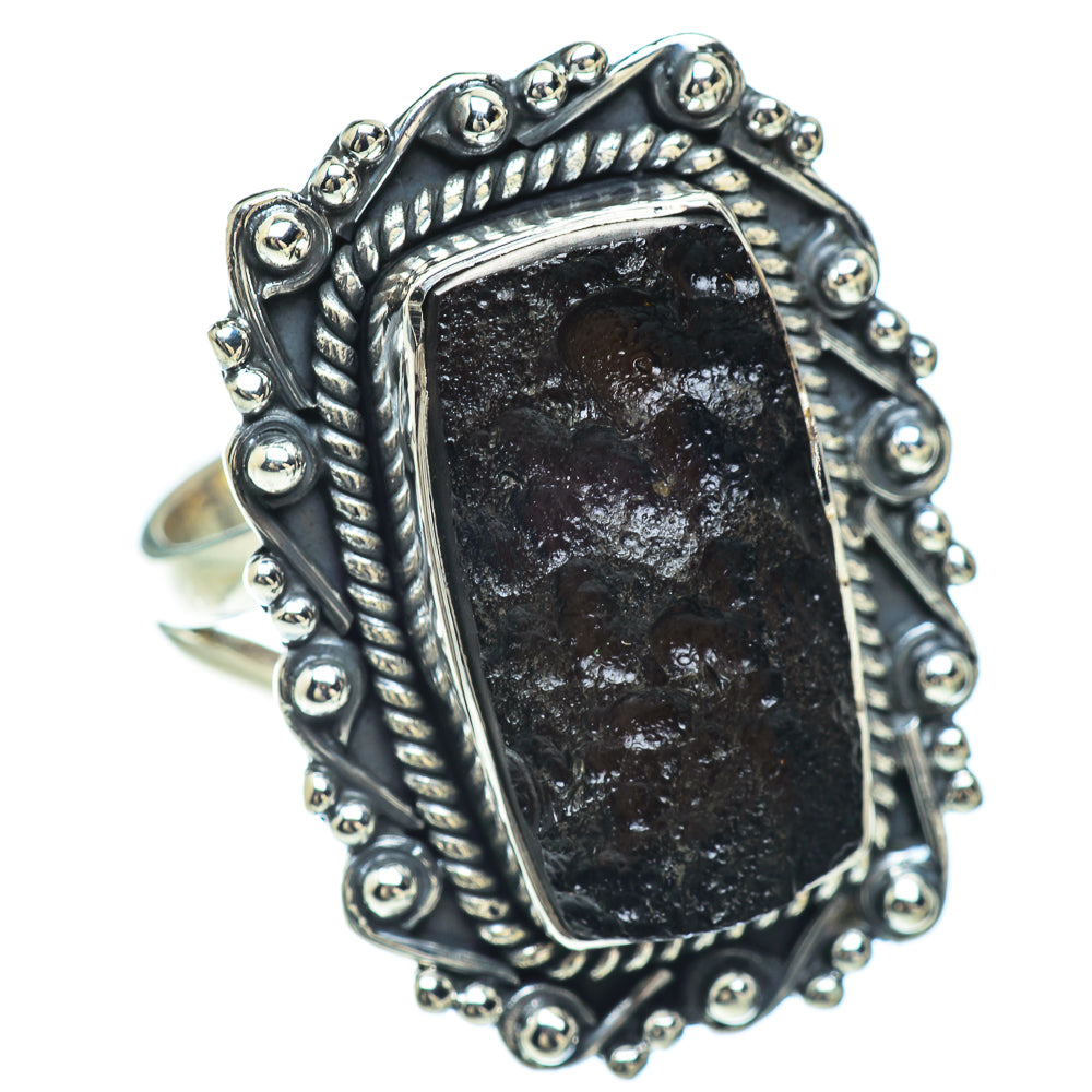 Tektite Rings handcrafted by Ana Silver Co - RING57050 - Photo 2