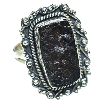 Tektite Rings handcrafted by Ana Silver Co - RING57050 - Photo 2