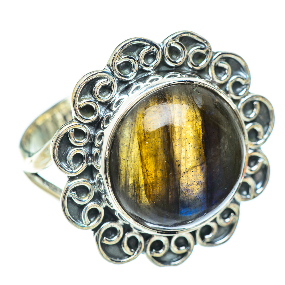 Labradorite Rings handcrafted by Ana Silver Co - RING57057