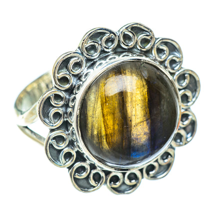 Labradorite Rings handcrafted by Ana Silver Co - RING57057