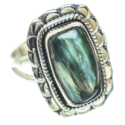 Seraphinite Rings handcrafted by Ana Silver Co - RING57064