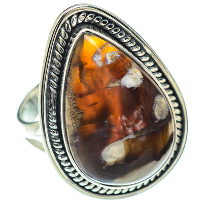 Peanut Wood Jasper Rings handcrafted by Ana Silver Co - RING57066