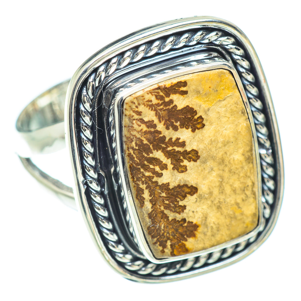 Germany Psilomelane Dendrite Rings handcrafted by Ana Silver Co - RING57067 - Photo 2