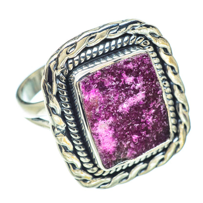 Cobalto Calcite Druzy Rings handcrafted by Ana Silver Co - RING57070