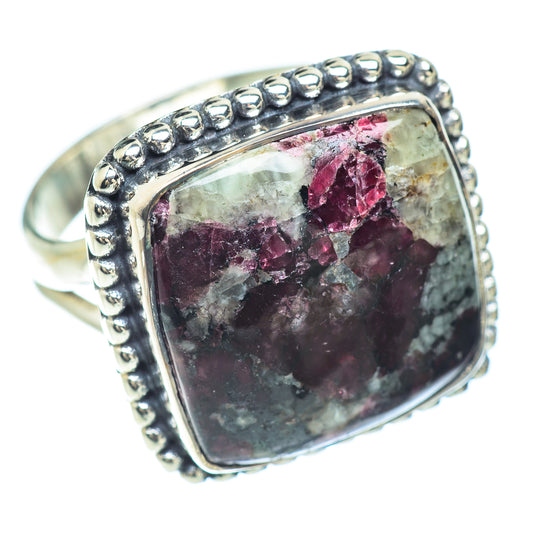 Russian Eudialyte Rings handcrafted by Ana Silver Co - RING57073