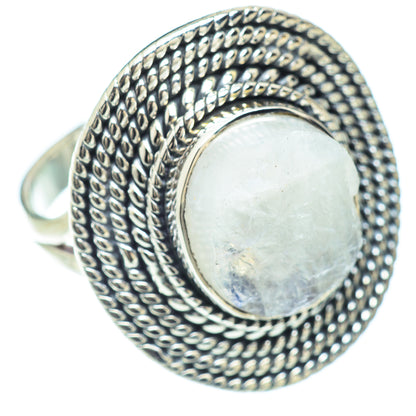 Rainbow Moonstone Rings handcrafted by Ana Silver Co - RING57079