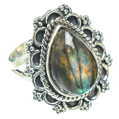 Labradorite Rings handcrafted by Ana Silver Co - RING57085
