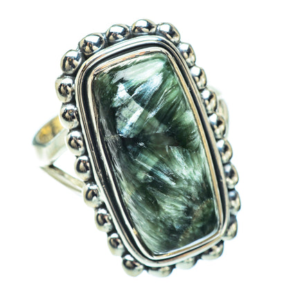 Seraphinite Rings handcrafted by Ana Silver Co - RING57116