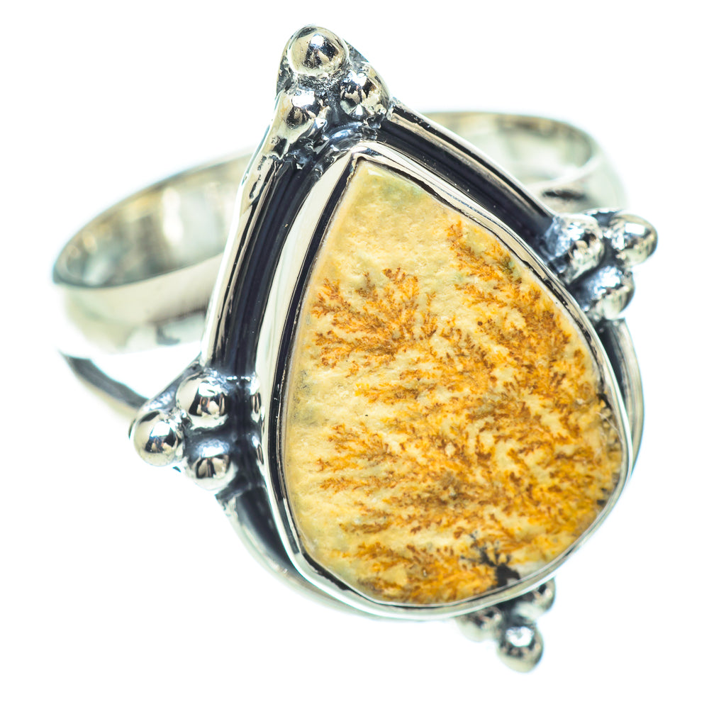Germany Psilomelane Dendrite Rings handcrafted by Ana Silver Co - RING57122