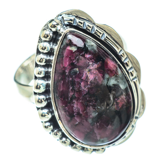 Russian Eudialyte Rings handcrafted by Ana Silver Co - RING57127