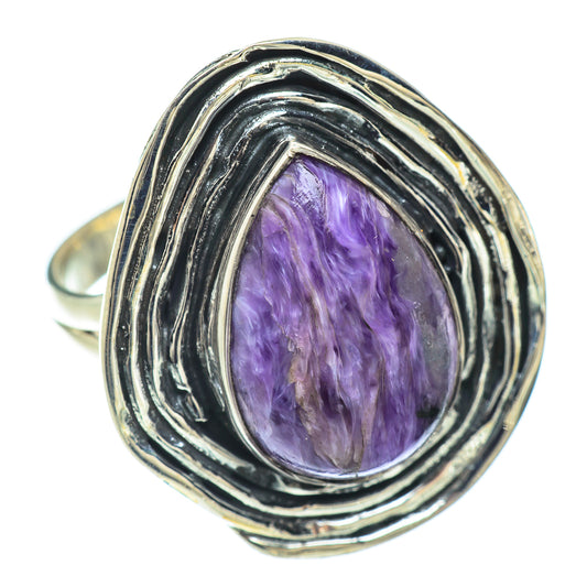 Charoite Rings handcrafted by Ana Silver Co - RING57128