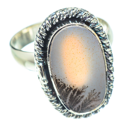 Scenic Dendritic Agate Rings handcrafted by Ana Silver Co - RING57131
