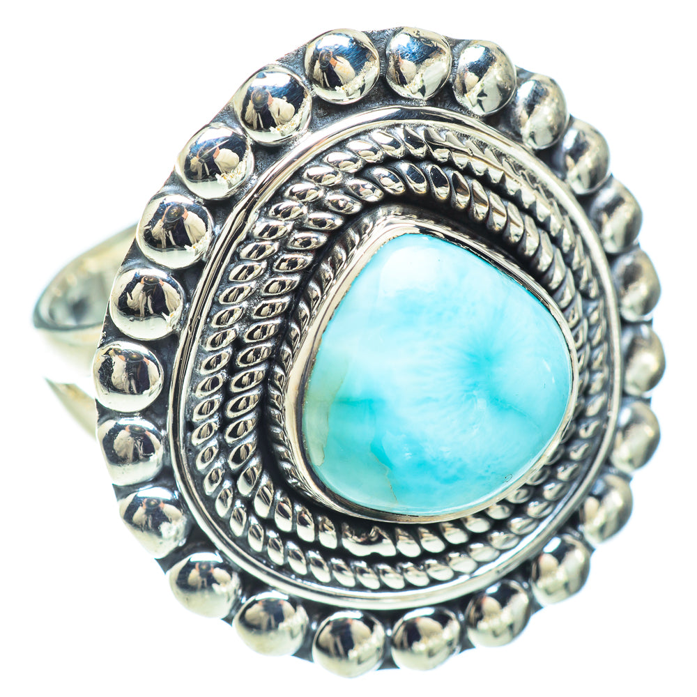 Larimar Rings handcrafted by Ana Silver Co - RING57136