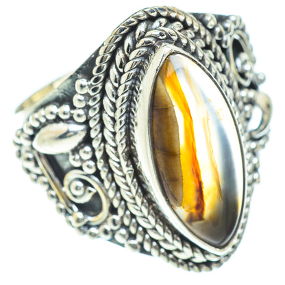 Botswana Agate Rings handcrafted by Ana Silver Co - RING57145
