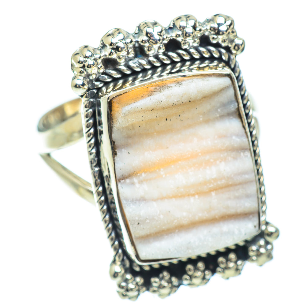 Desert Druzy Rings handcrafted by Ana Silver Co - RING57155