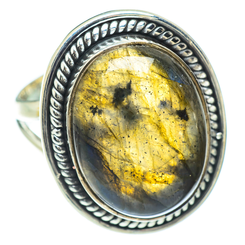 Labradorite Rings handcrafted by Ana Silver Co - RING57157