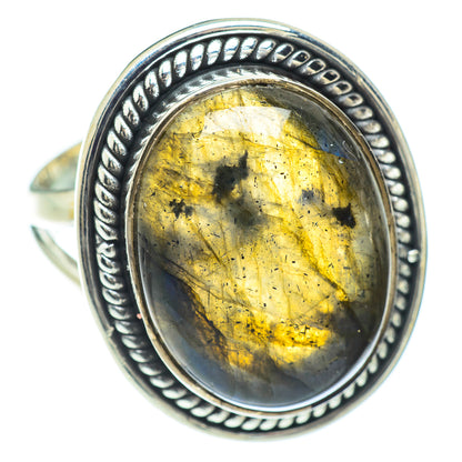 Labradorite Rings handcrafted by Ana Silver Co - RING57157