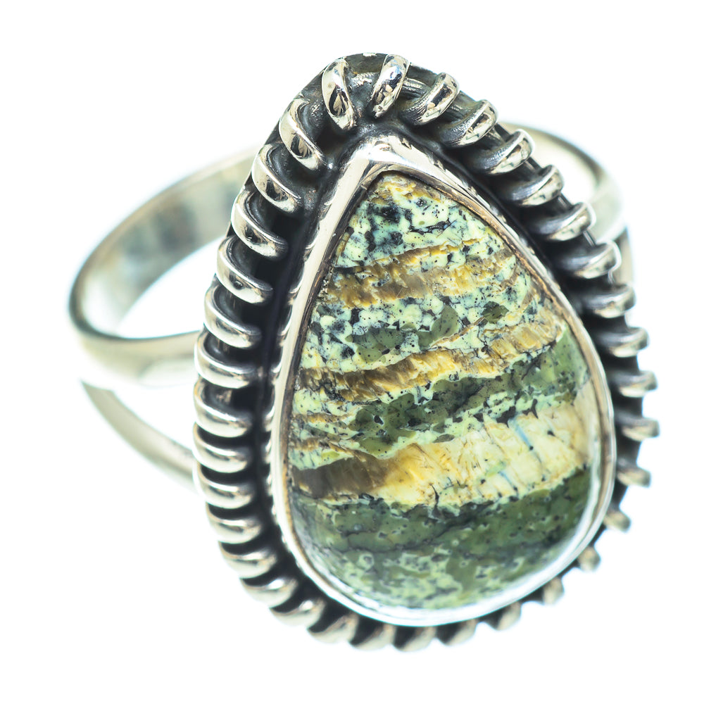Lizard Jasper Rings handcrafted by Ana Silver Co - RING57165 - Photo 2