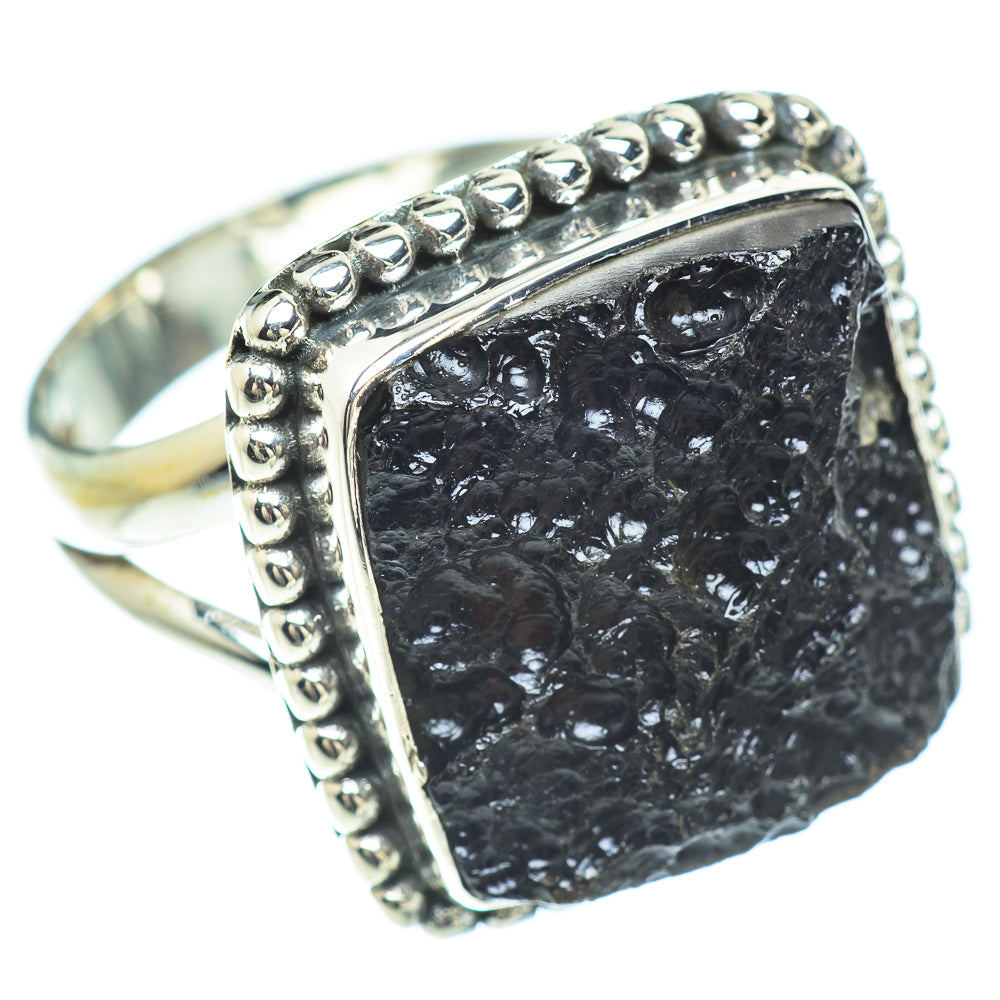 Tektite Rings handcrafted by Ana Silver Co - RING57177 - Photo 2