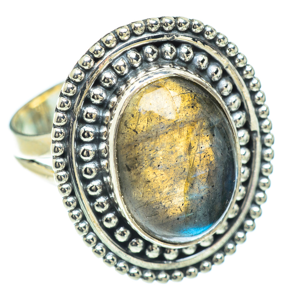 Labradorite Rings handcrafted by Ana Silver Co - RING57185