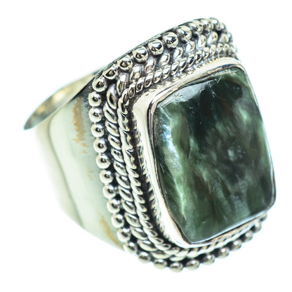 Seraphinite Rings handcrafted by Ana Silver Co - RING57190