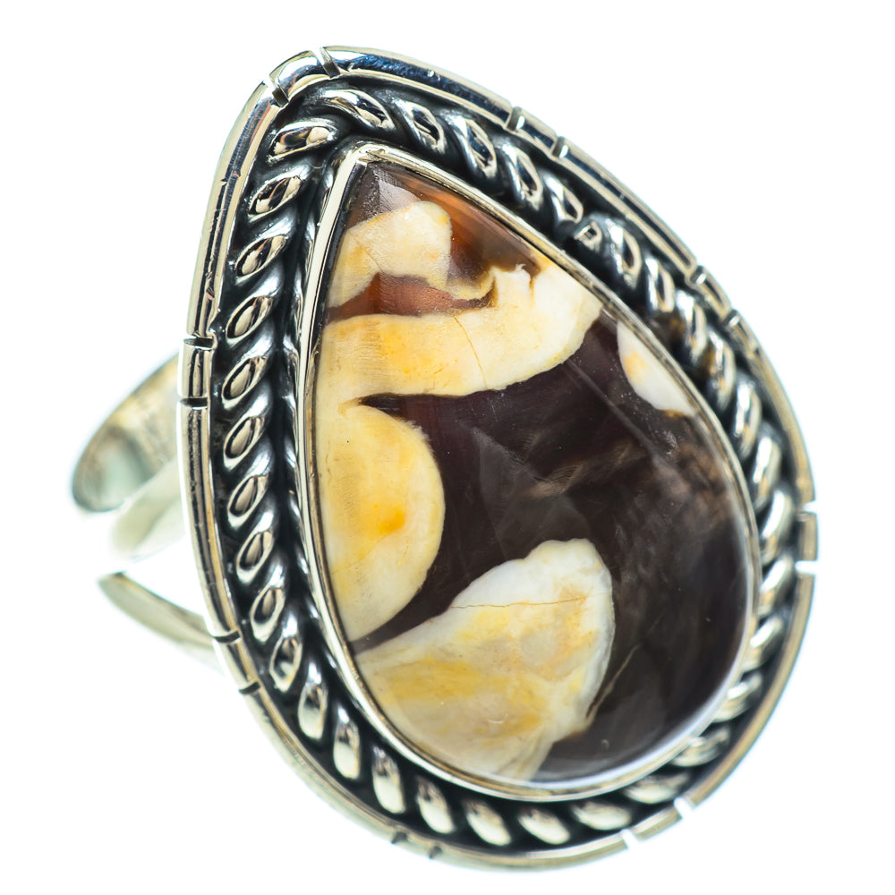 Peanut Wood Jasper Rings handcrafted by Ana Silver Co - RING57194