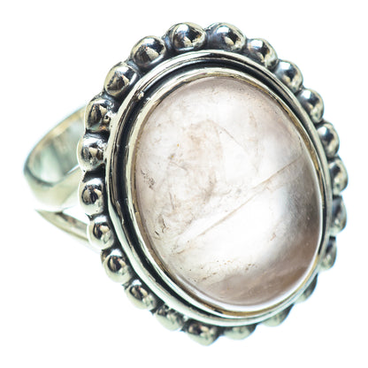 Rose Quartz Rings handcrafted by Ana Silver Co - RING57216