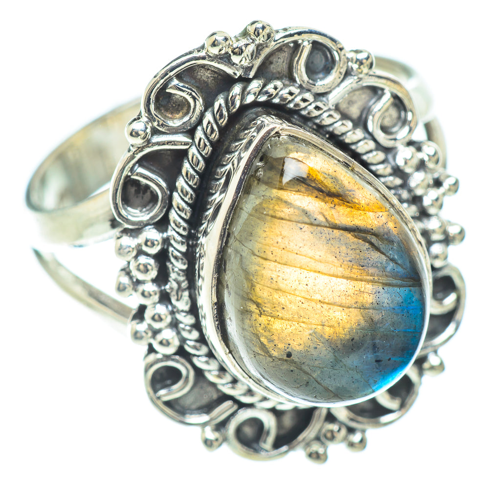 Labradorite Rings handcrafted by Ana Silver Co - RING57222