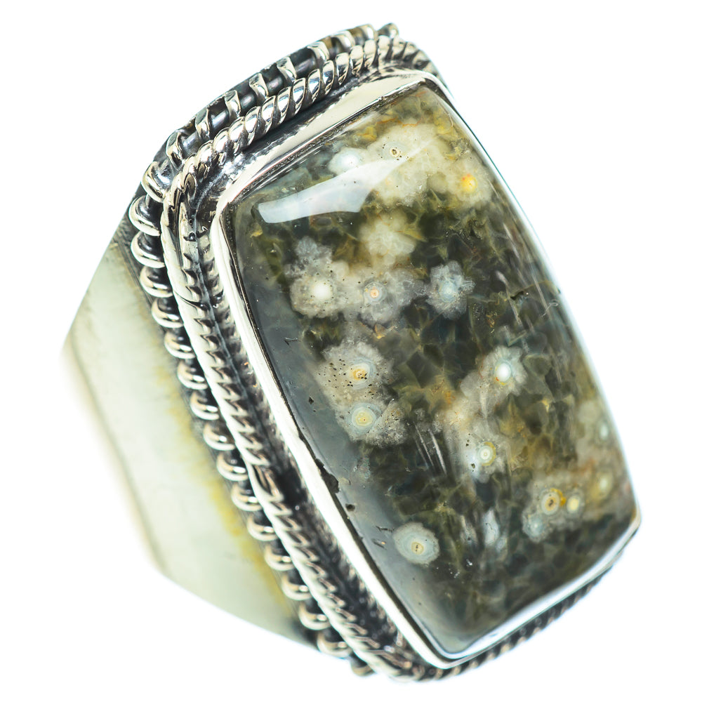 Ocean Jasper Rings handcrafted by Ana Silver Co - RING57246