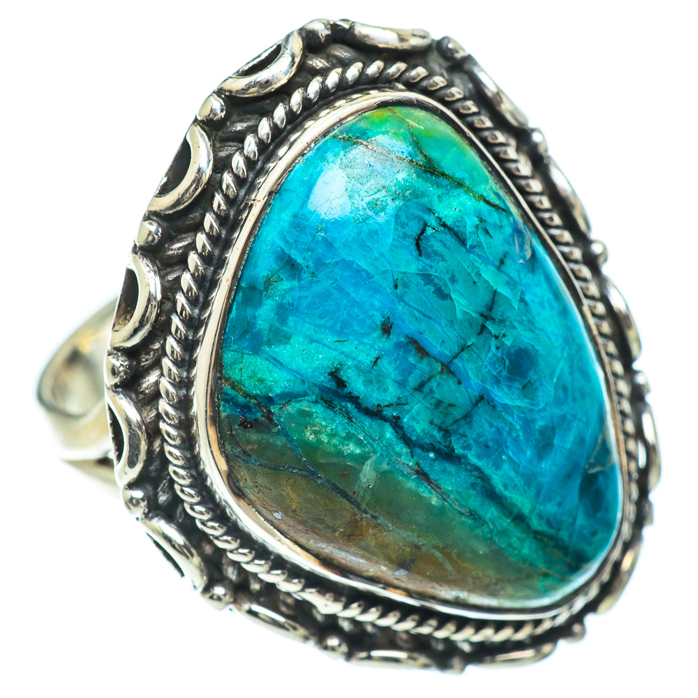 Chrysocolla Rings handcrafted by Ana Silver Co - RING57274